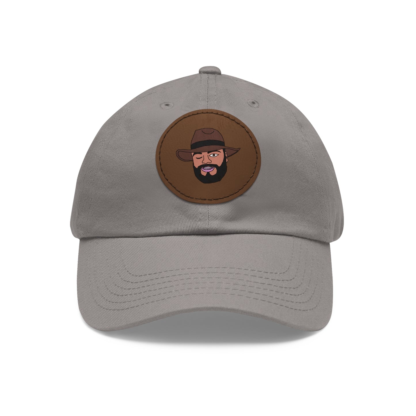 TROL Dad Hat with Leather Patch (Round)