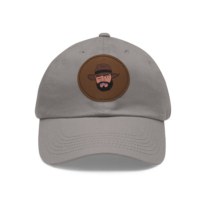 TROL Dad Hat with Leather Patch (Round)