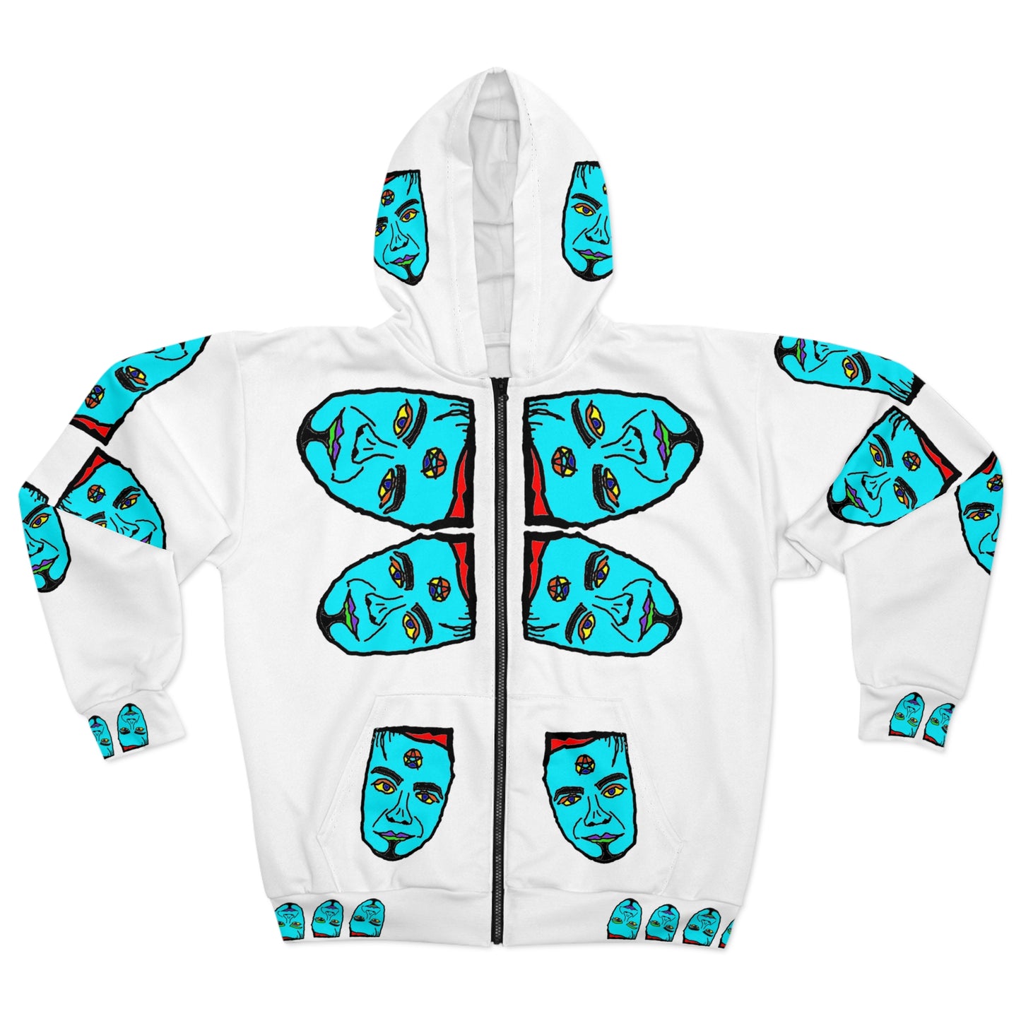 TROL Unisex Zip Hoodie (AOP)