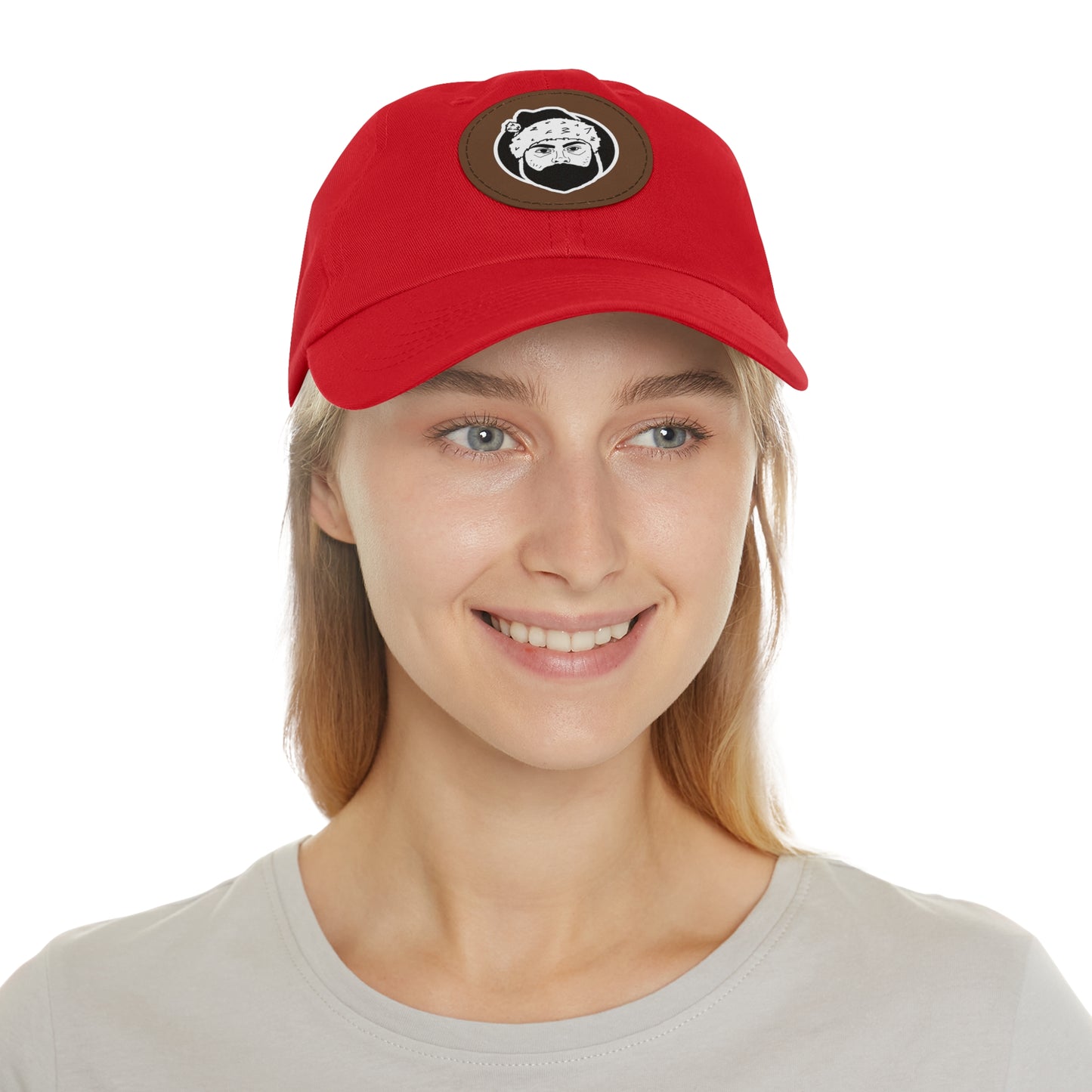TROL Dad Hat with Leather Patch (Round)