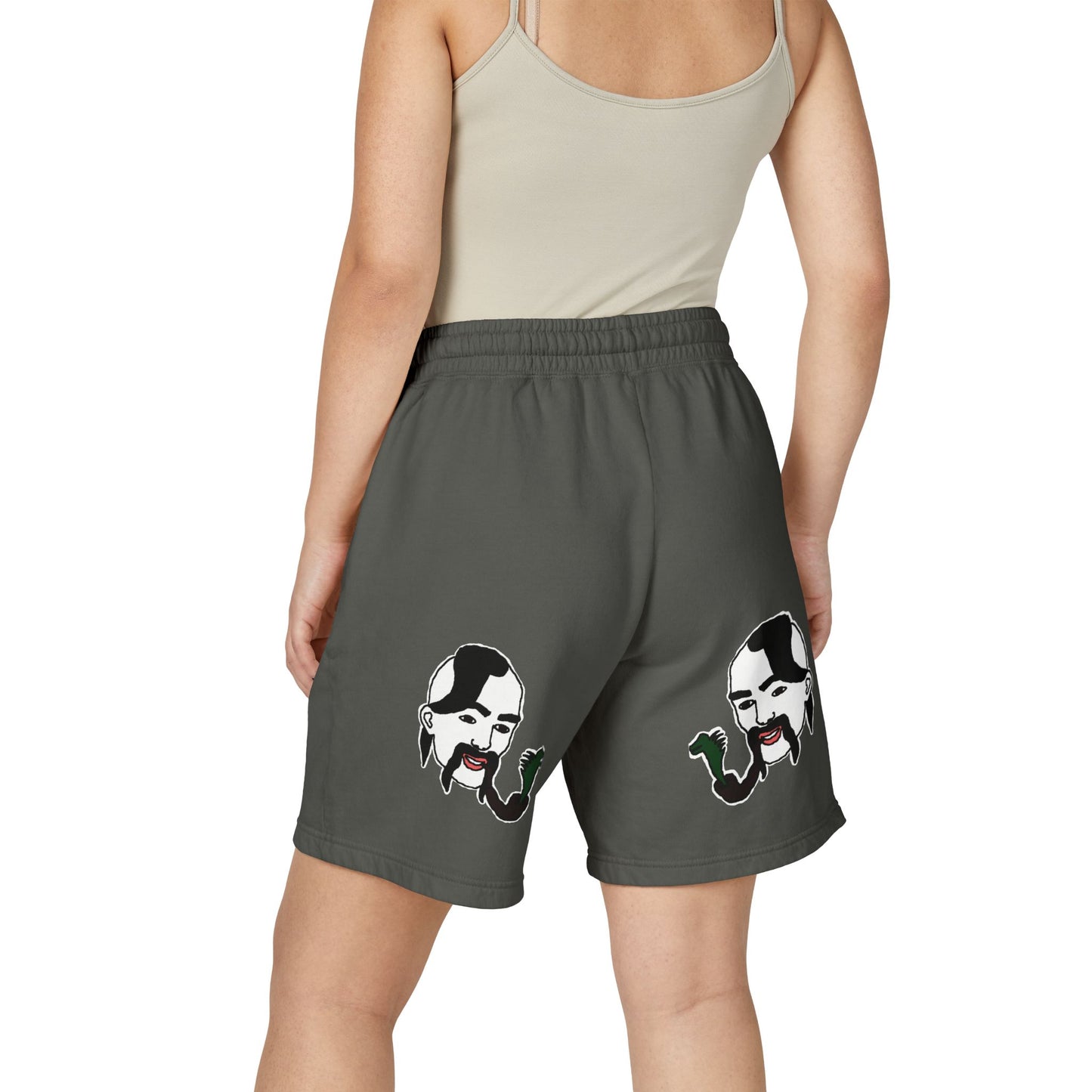 TROL Unisex Garment-Dyed Lightweight Fleece Sweat Shorts