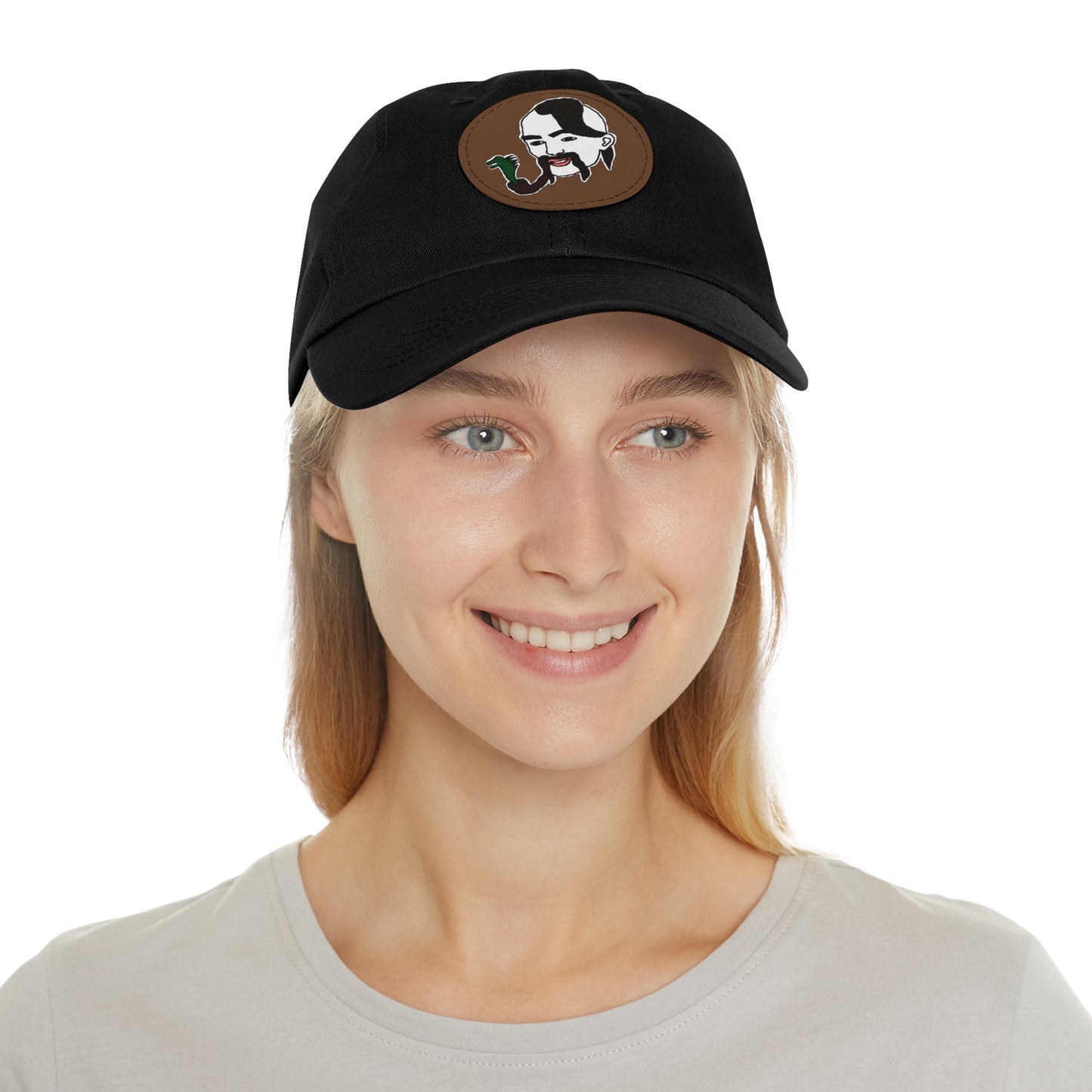TROL Dad Hat with Leather Patch (Round)