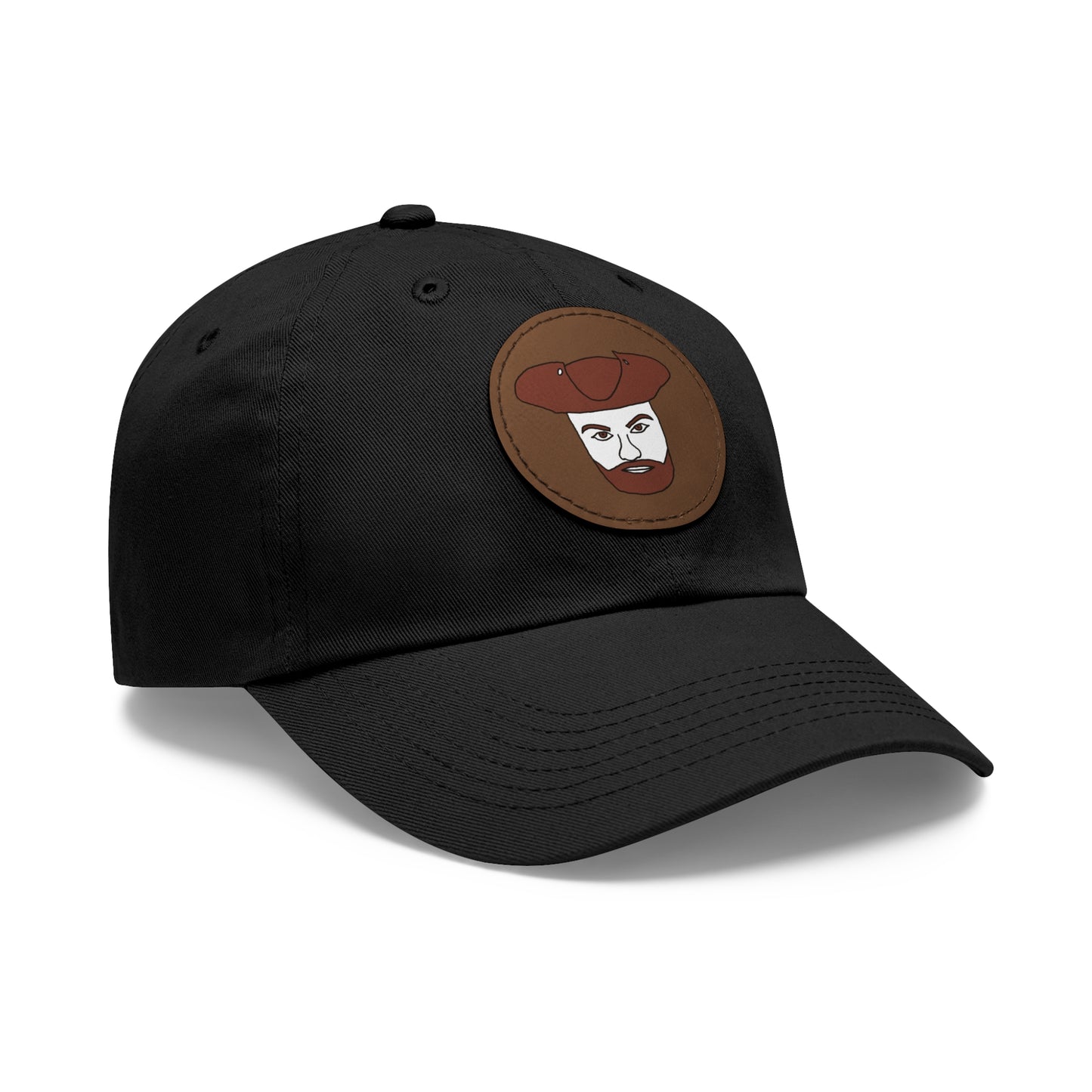 TROL Dad Hat with Leather Patch (Round)