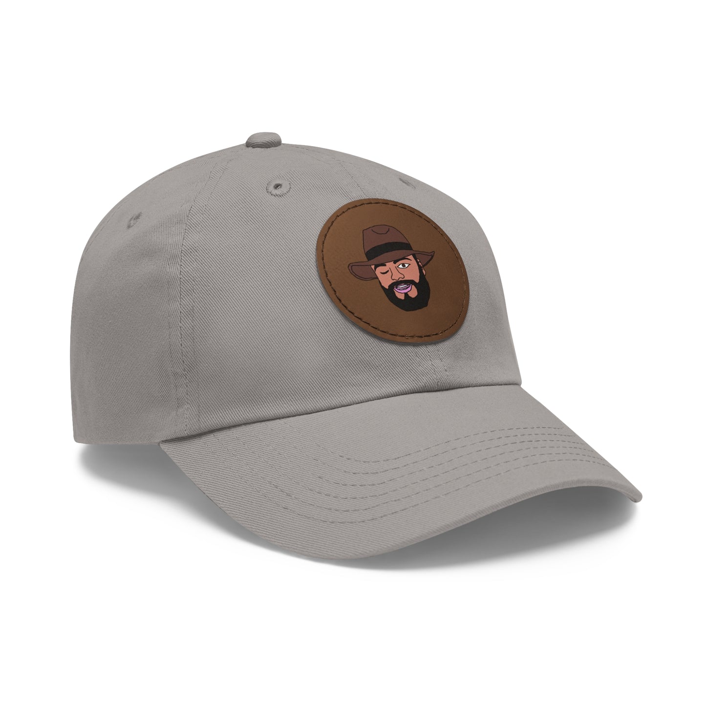 TROL Dad Hat with Leather Patch (Round)