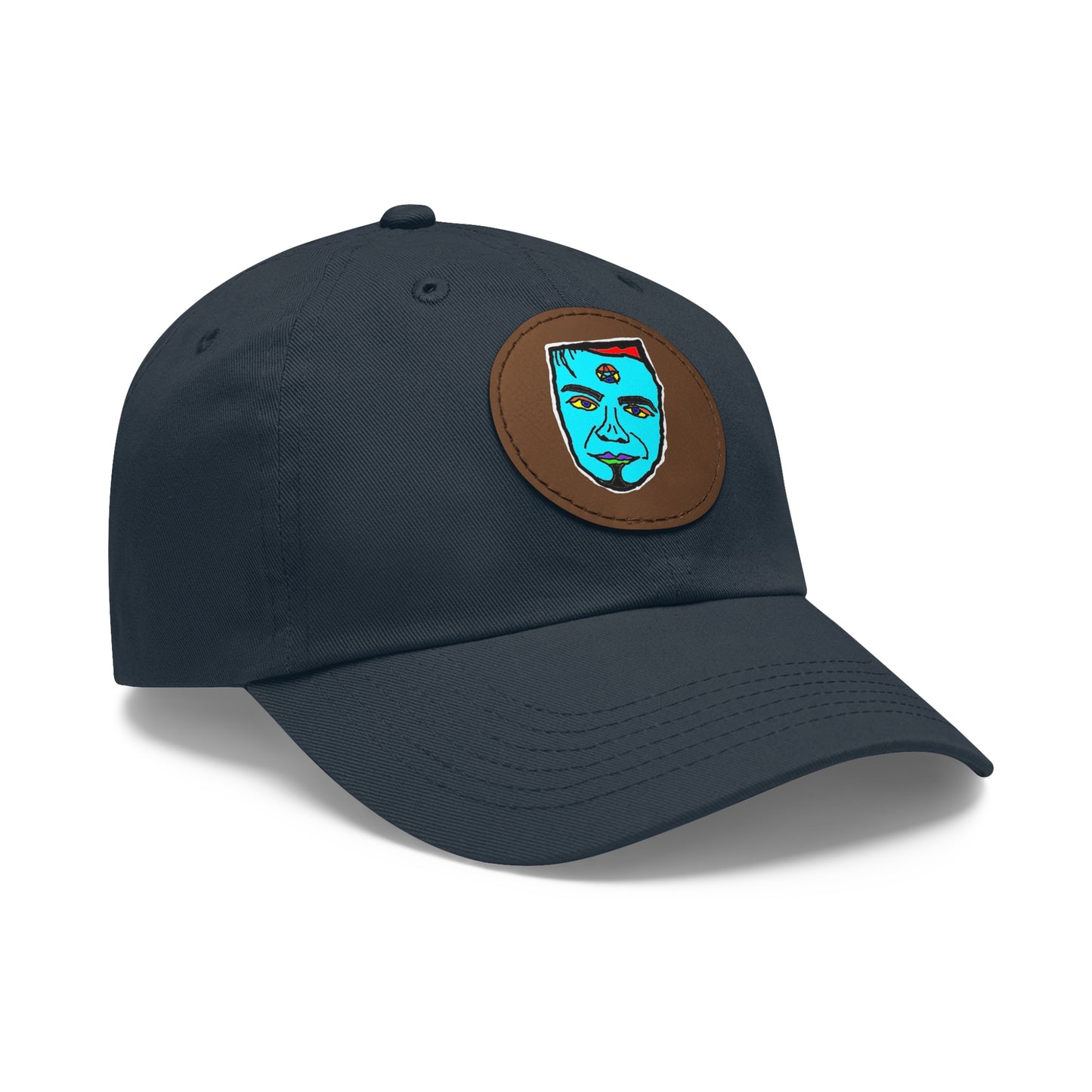 TROL Dad Hat with Leather Patch (Round)