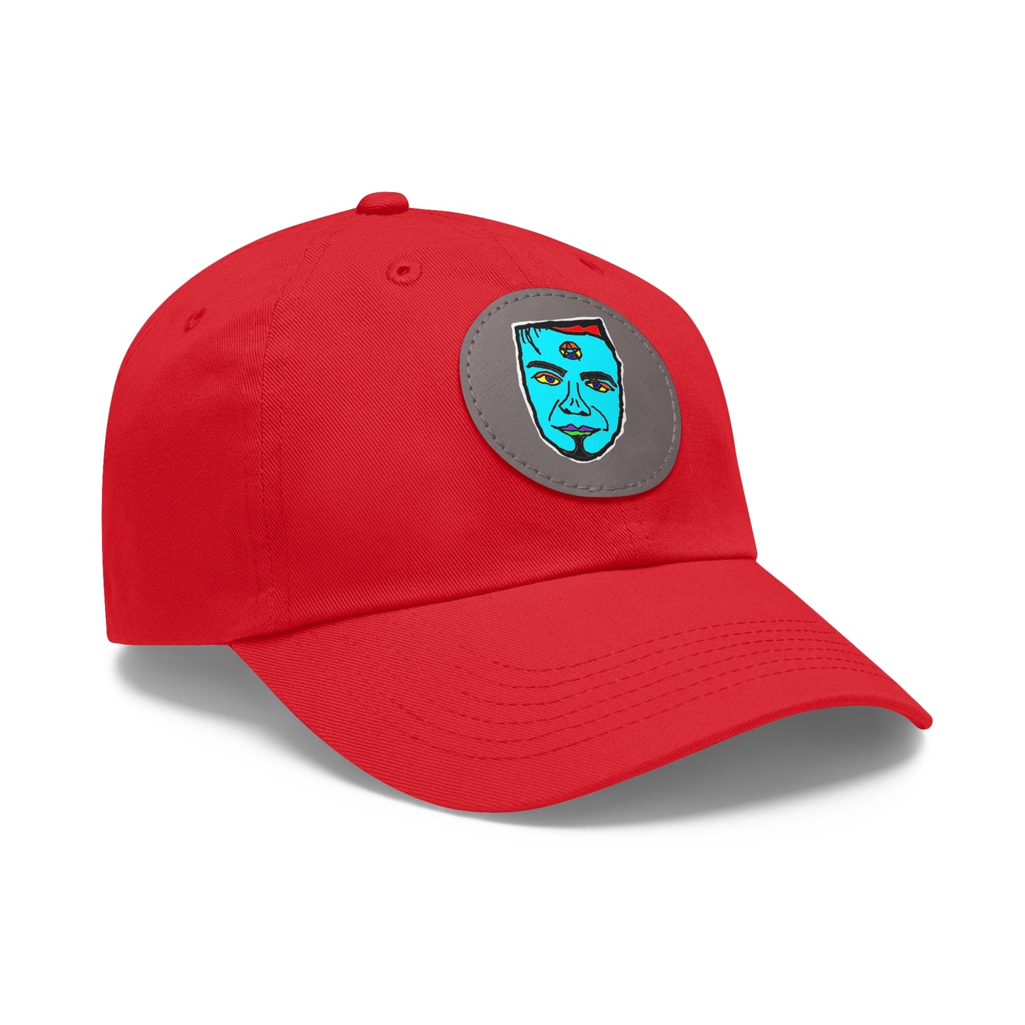 TROL Dad Hat with Leather Patch (Round)