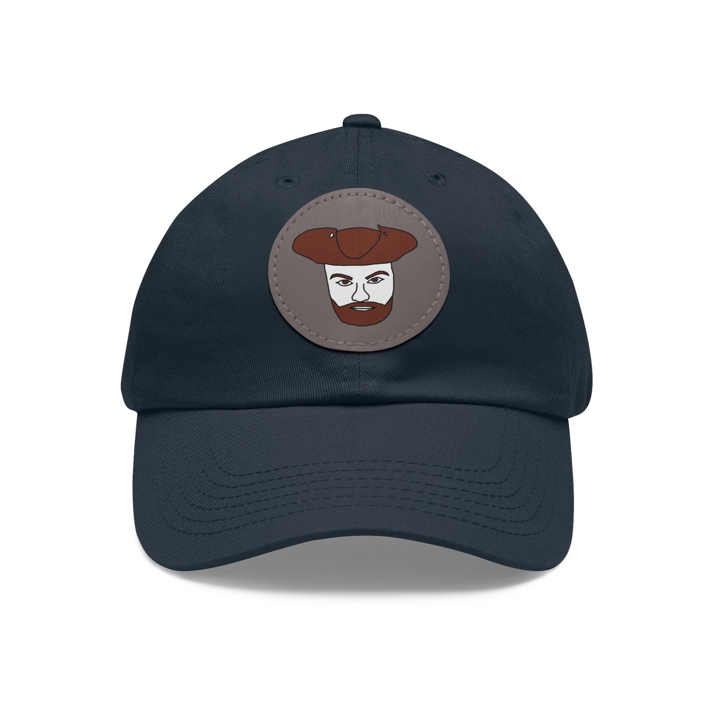 TROL Dad Hat with Leather Patch (Round)