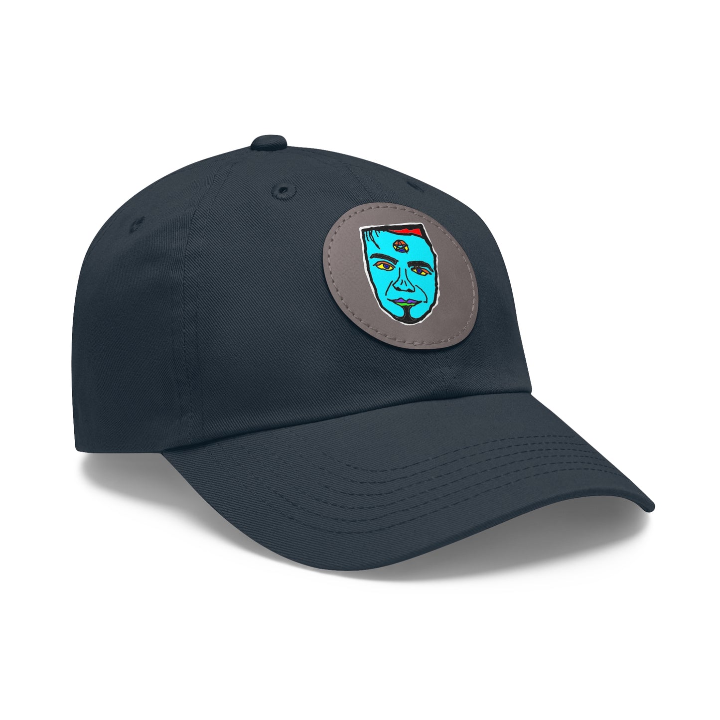 TROL Dad Hat with Leather Patch (Round)