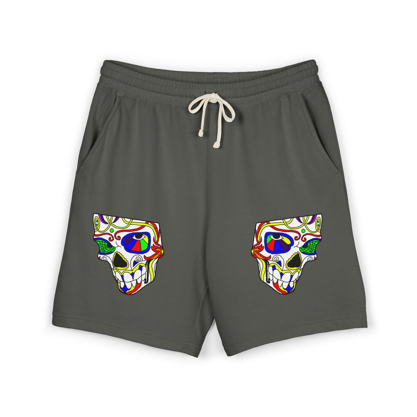 TROL Unisex Garment-Dyed Lightweight Fleece Sweat Shorts