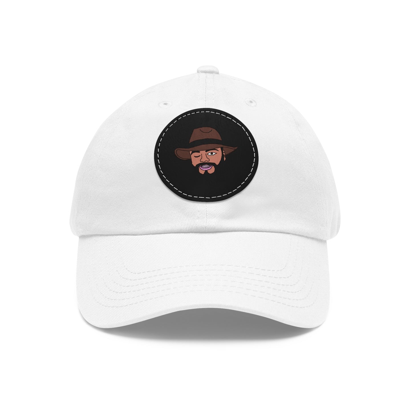 TROL Dad Hat with Leather Patch (Round)
