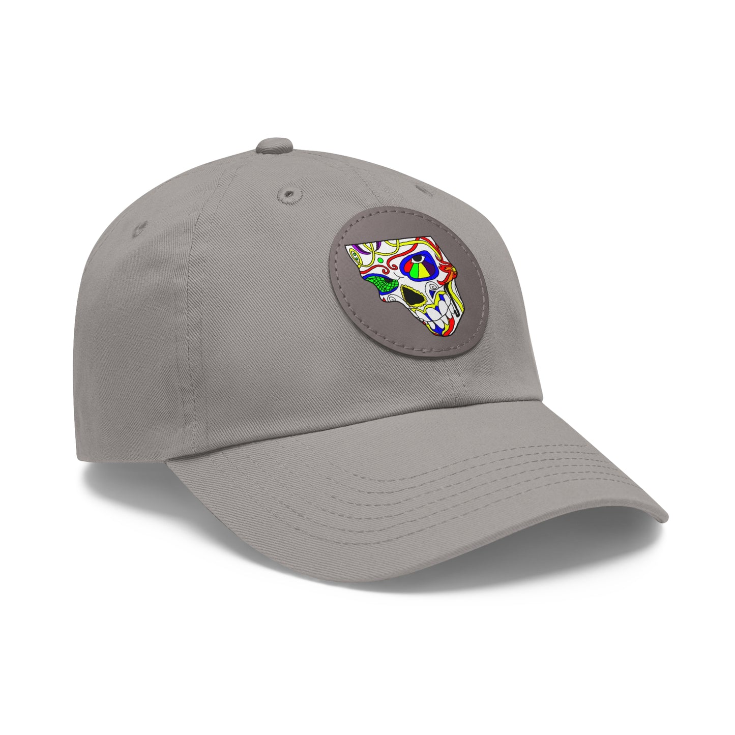 TROL Dad Hat with Leather Patch (Round)