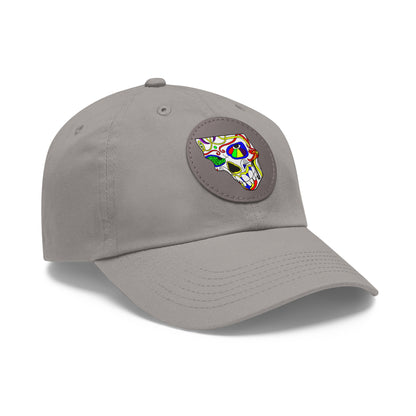 TROL Dad Hat with Leather Patch (Round)