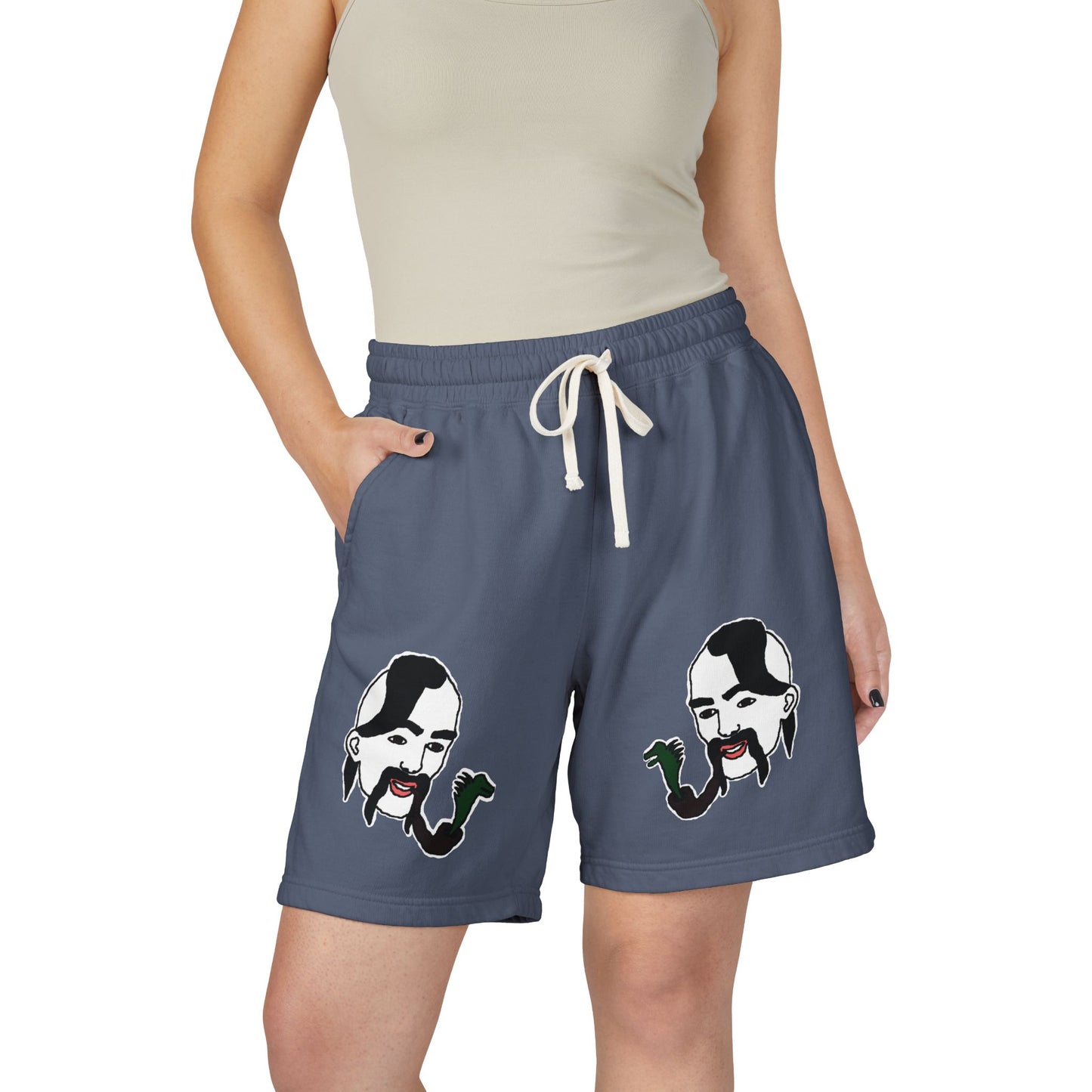 TROL Unisex Garment-Dyed Lightweight Fleece Sweat Shorts