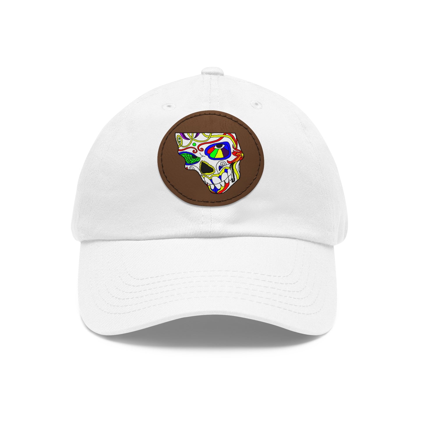 TROL Dad Hat with Leather Patch (Round)