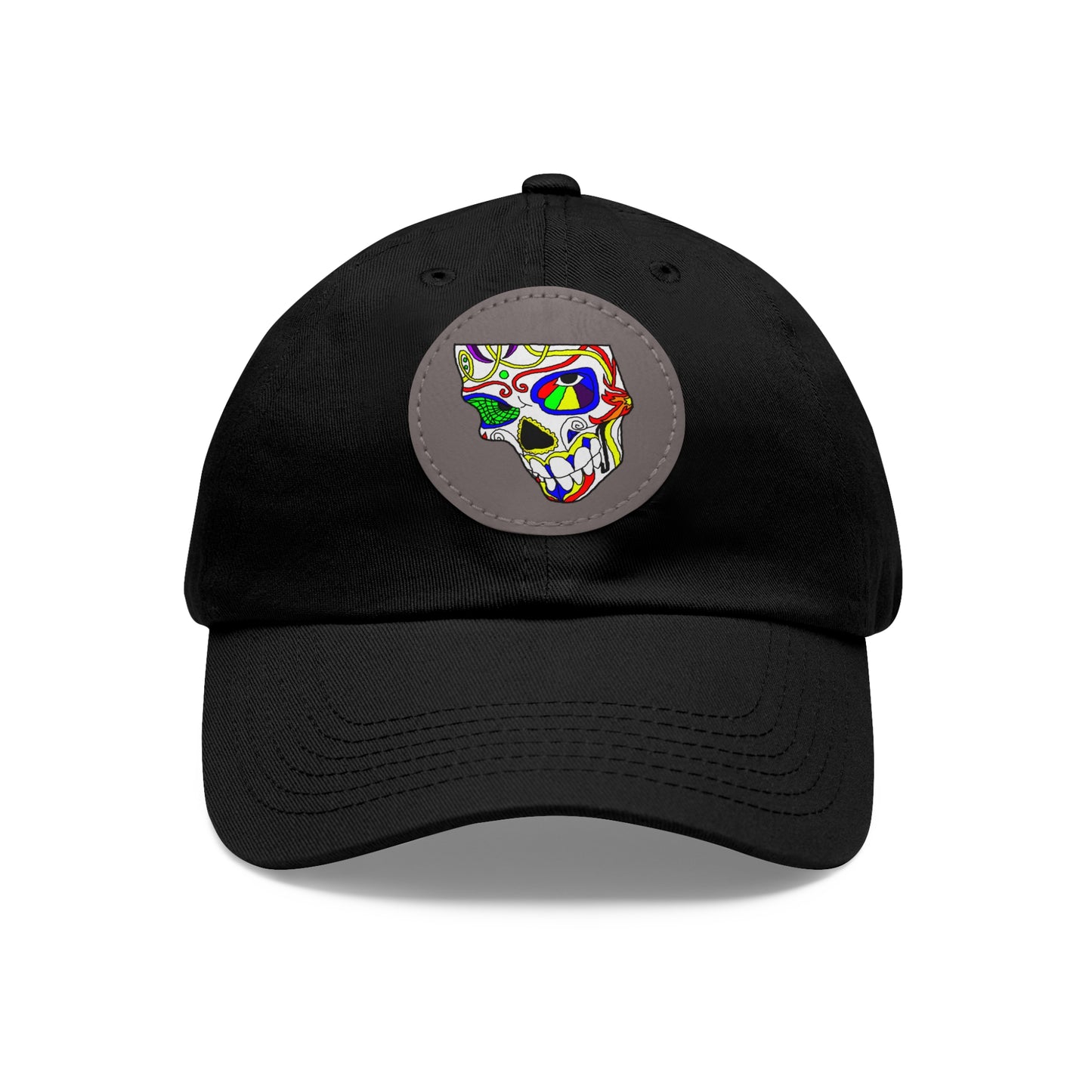 TROL Dad Hat with Leather Patch (Round)