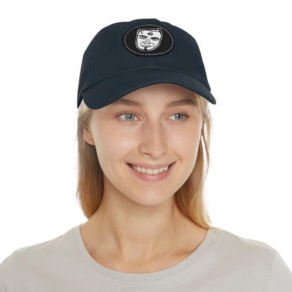 TROL Dad Hat with Leather Patch (Round)