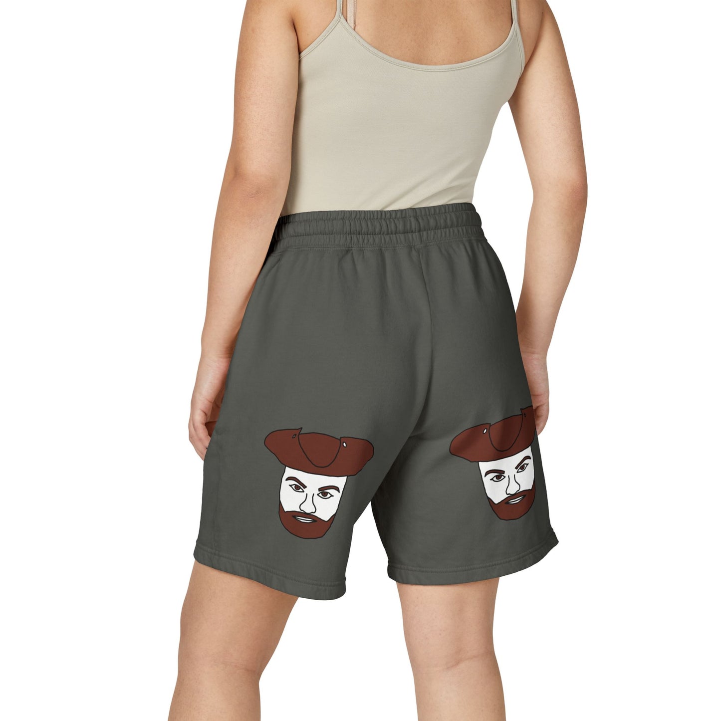 TROL Unisex Garment-Dyed Lightweight Fleece Sweat Shorts