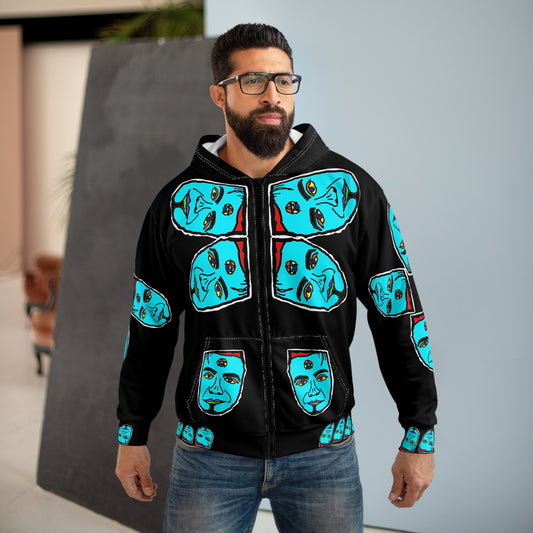 TROL Unisex Zip Hoodie (AOP)