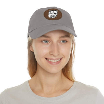 TROL Dad Hat with Leather Patch (Round)