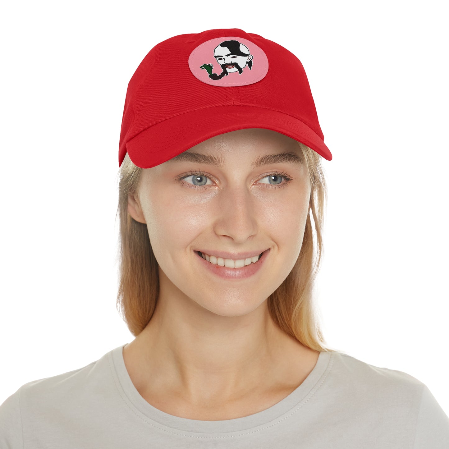 TROL Dad Hat with Leather Patch (Round)