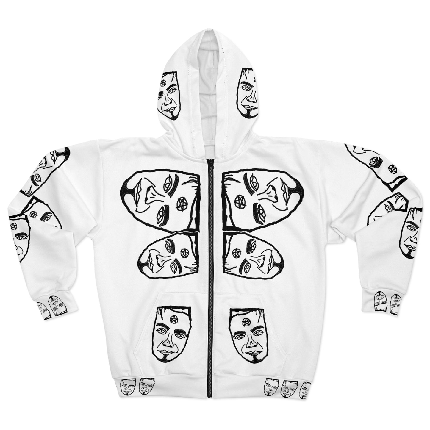 TROL Unisex Zip Hoodie (AOP)