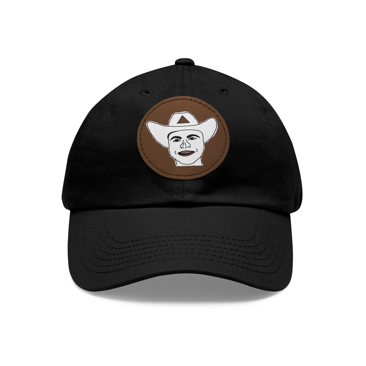 TROL Dad Hat with Leather Patch (Round)