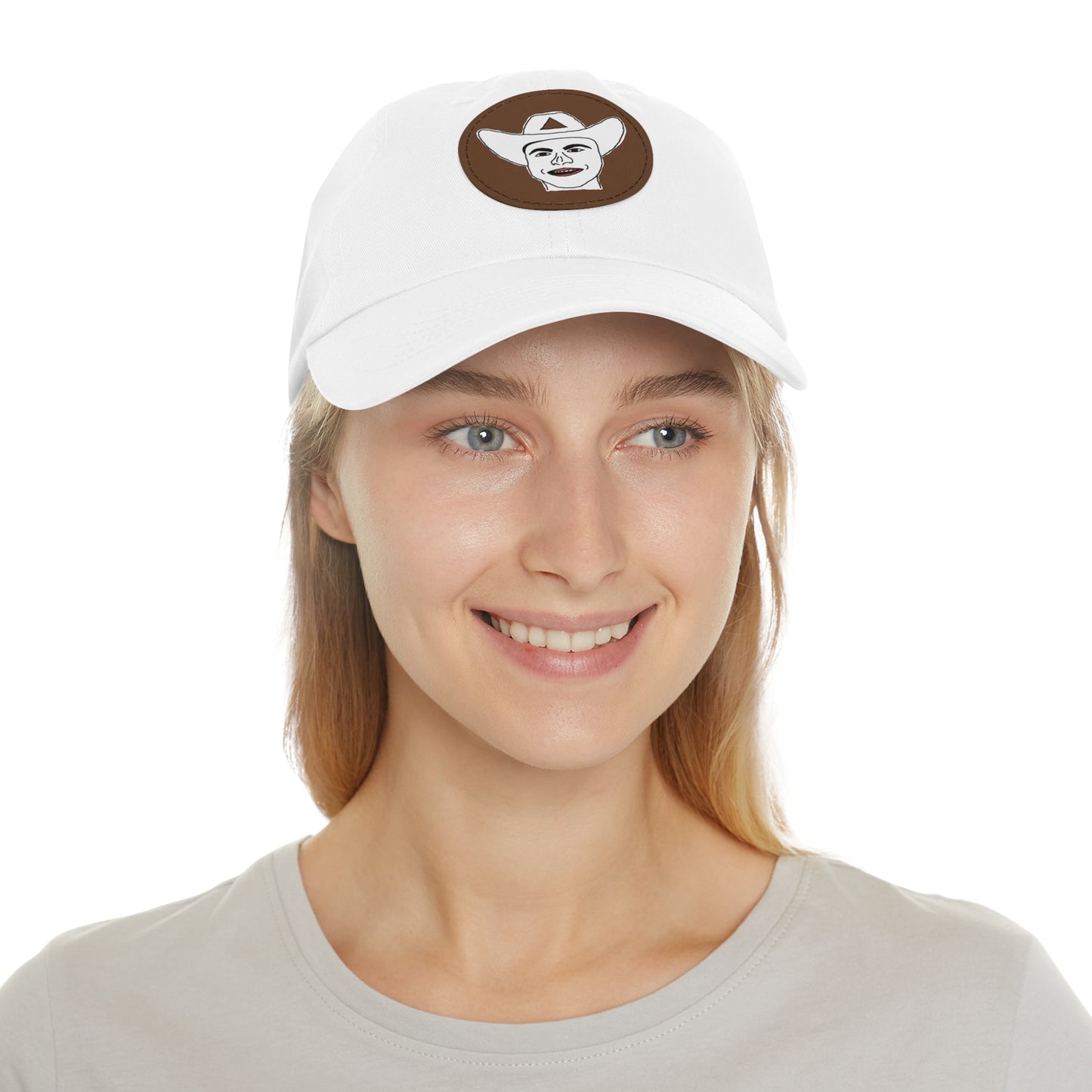 TROL Dad Hat with Leather Patch (Round)