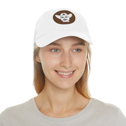 TROL Dad Hat with Leather Patch (Round)
