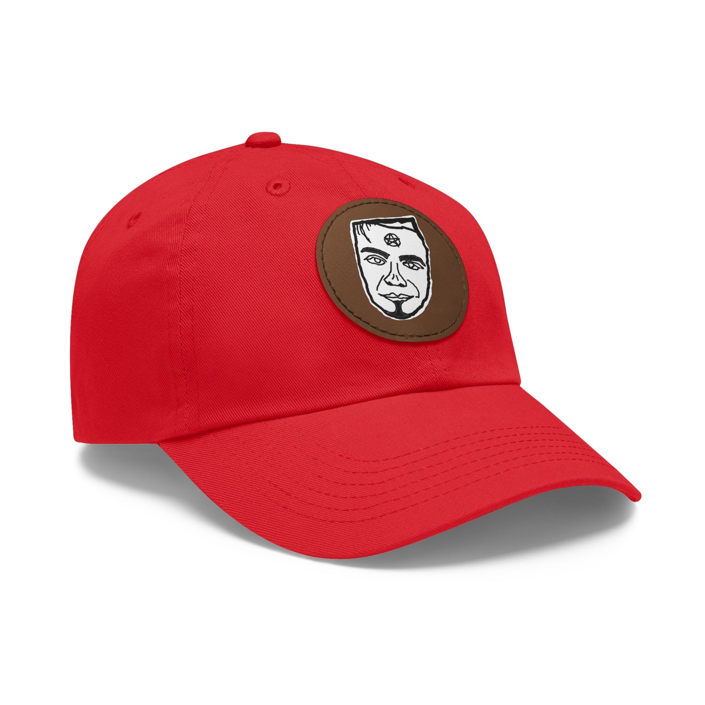 TROL Dad Hat with Leather Patch (Round)