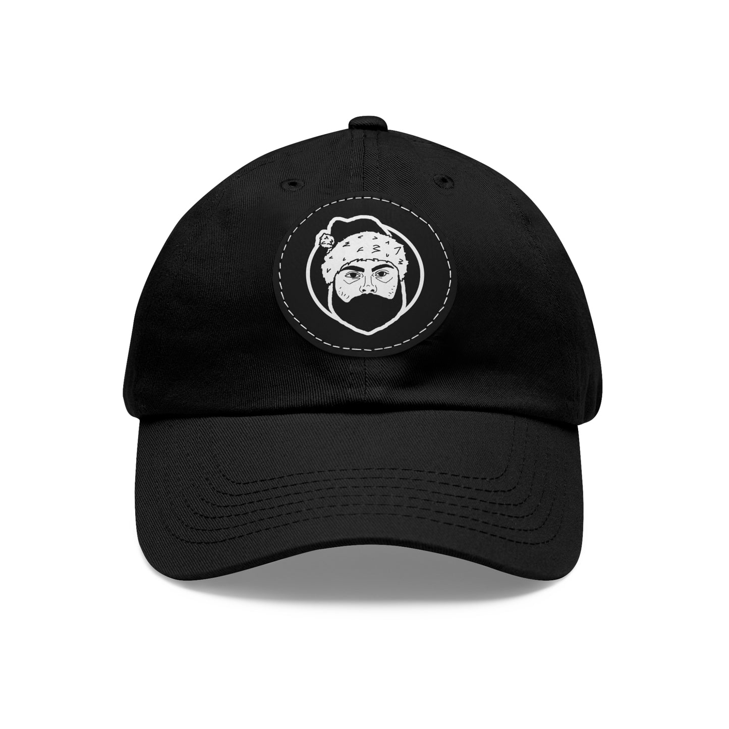 TROL Dad Hat with Leather Patch (Round)