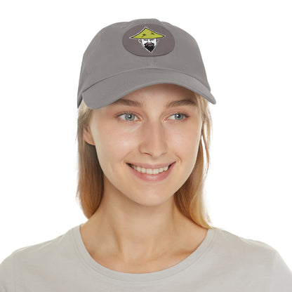 TROL Dad Hat with Leather Patch (Round)