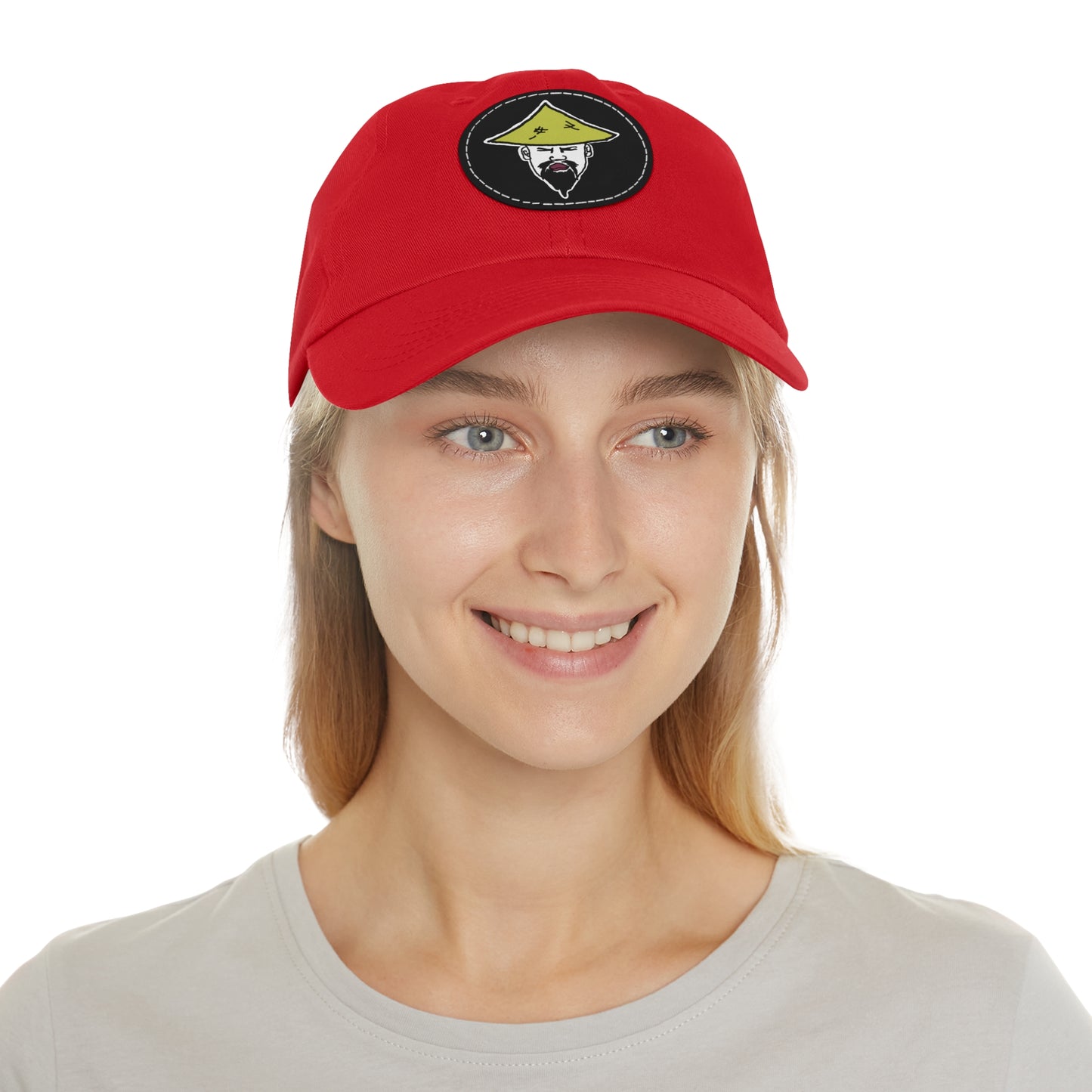 TROL Dad Hat with Leather Patch (Round)