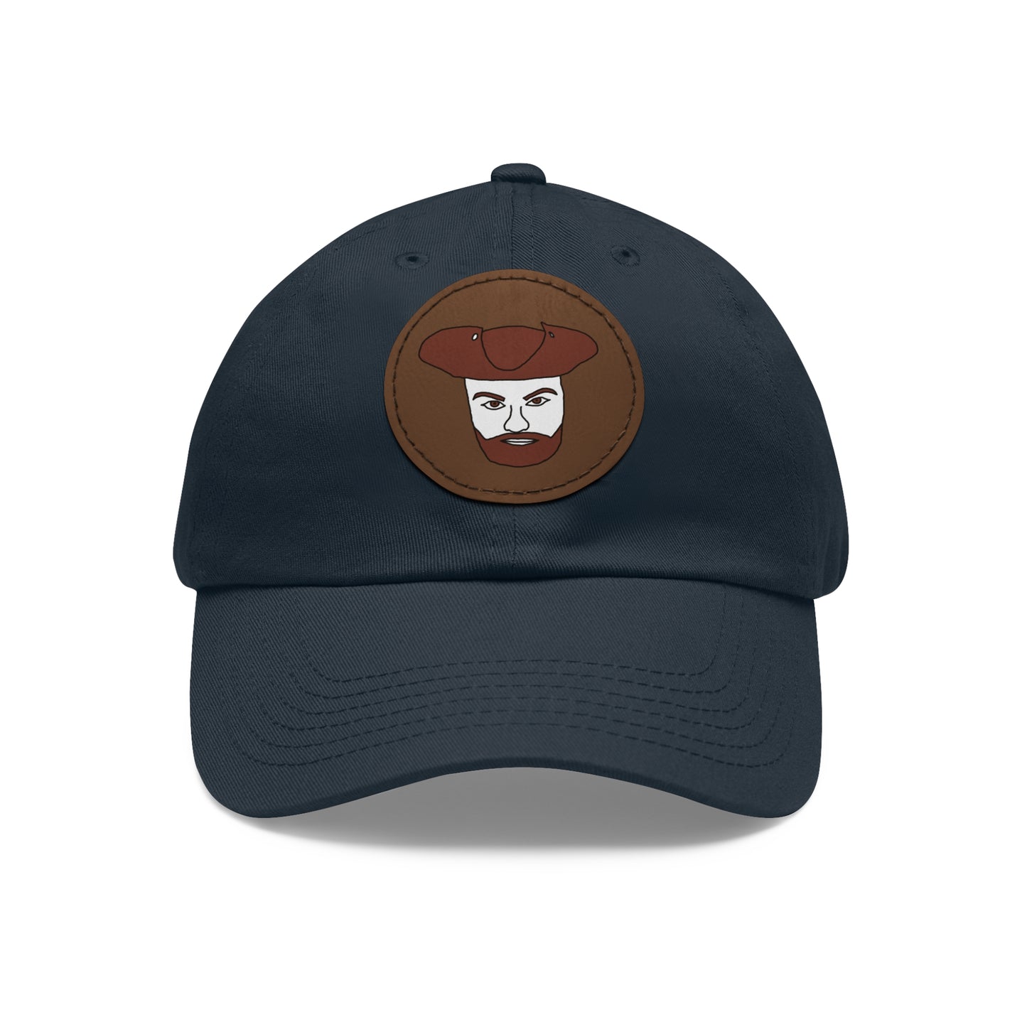TROL Dad Hat with Leather Patch (Round)