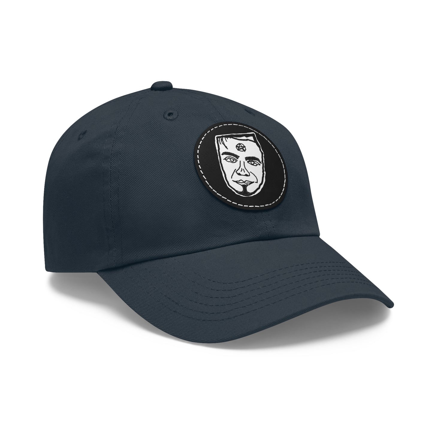 TROL Dad Hat with Leather Patch (Round)
