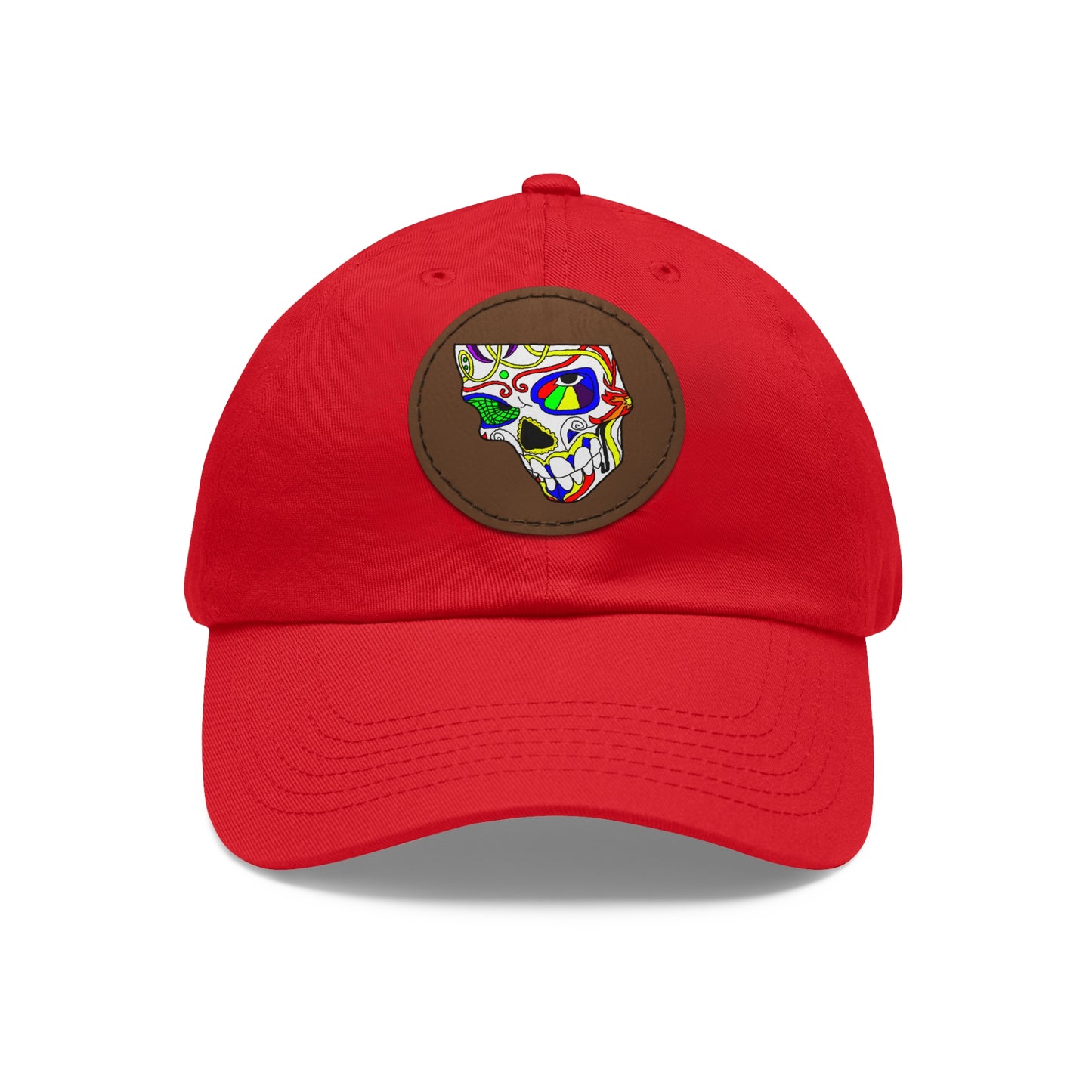 TROL Dad Hat with Leather Patch (Round)