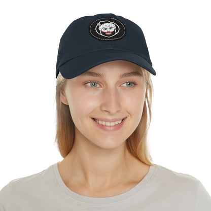 TROL Dad Hat with Leather Patch (Round)