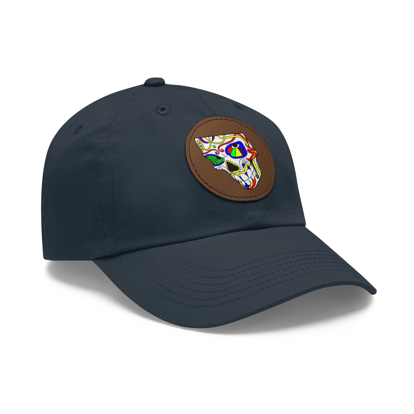 TROL Dad Hat with Leather Patch (Round)