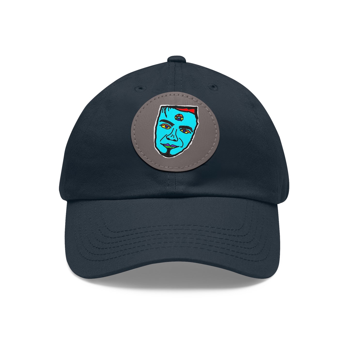 TROL Dad Hat with Leather Patch (Round)