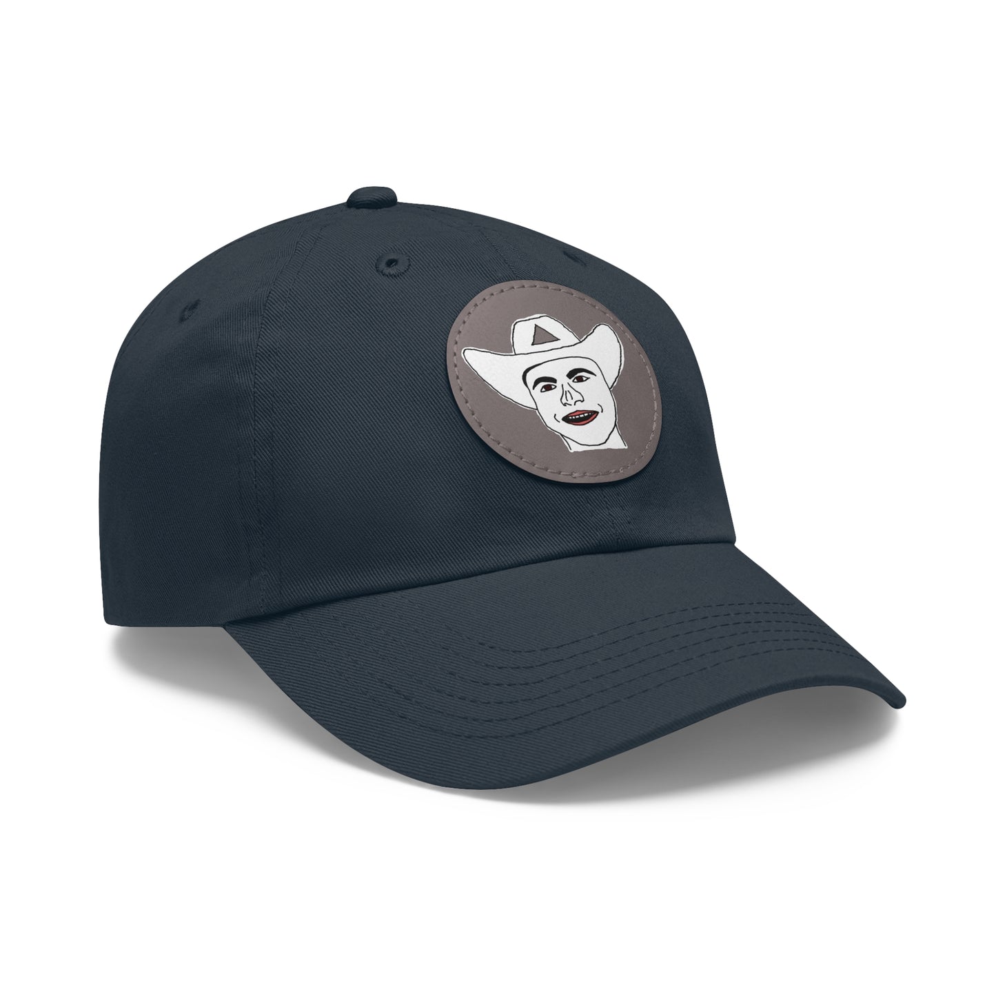 TROL Dad Hat with Leather Patch (Round)