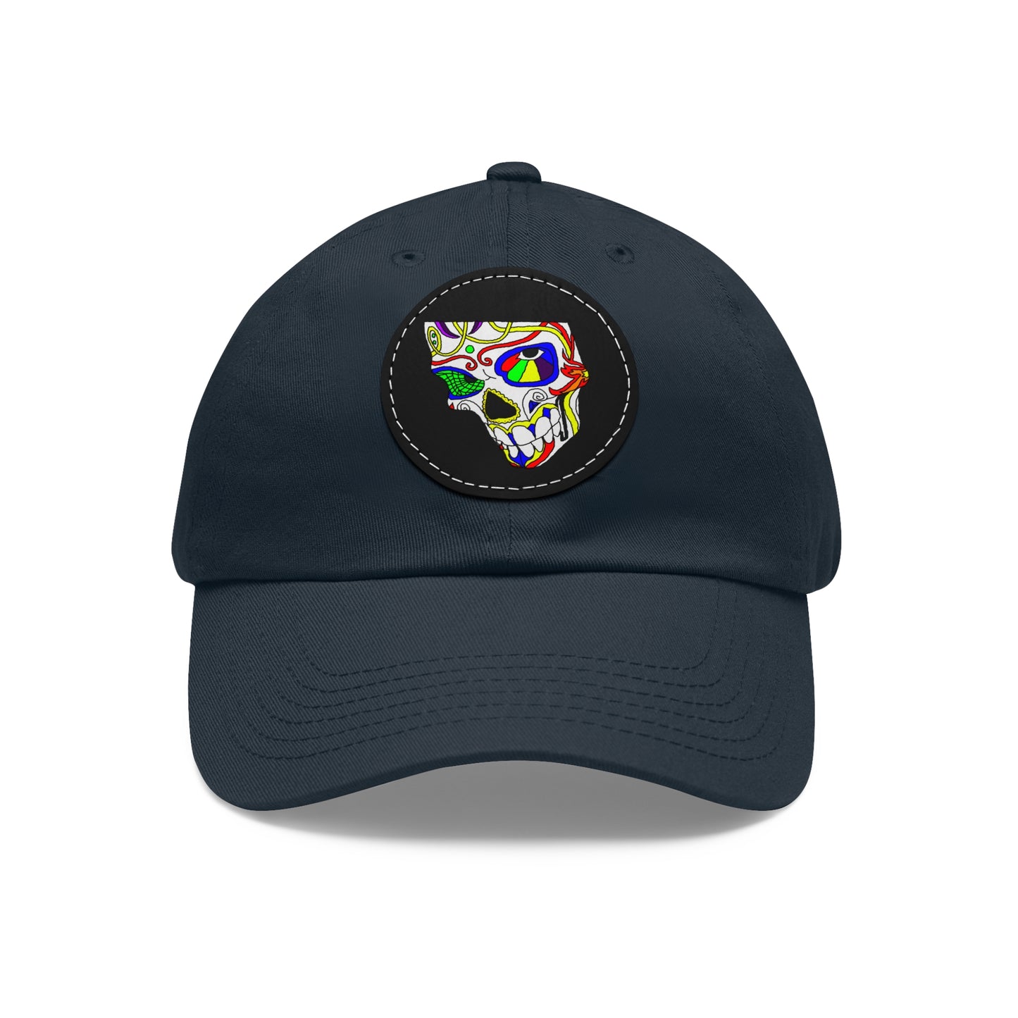 TROL Dad Hat with Leather Patch (Round)
