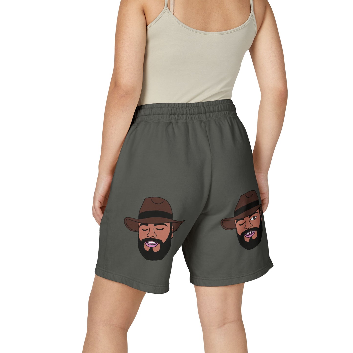 TROL Unisex Garment-Dyed Lightweight Fleece Sweat Shorts