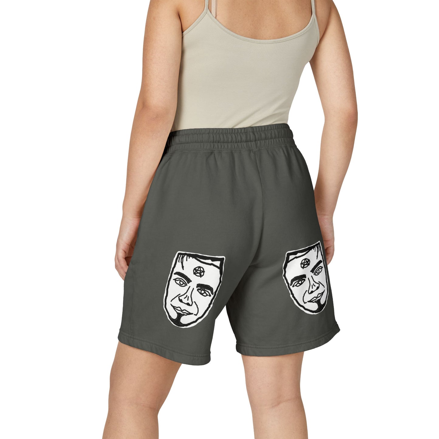 TROL Unisex Garment-Dyed Lightweight Fleece Sweat Shorts